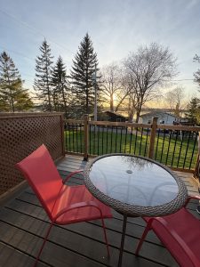 Each Unit has a Back Deck