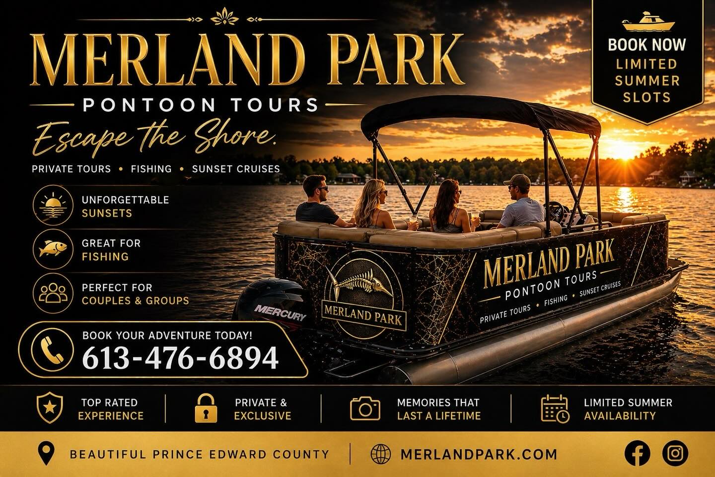 Merland Park has Pontoon Tours!